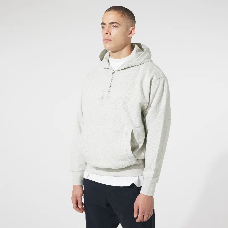 Heavyweight 1/2 Zip Hoodie | Oatmeal