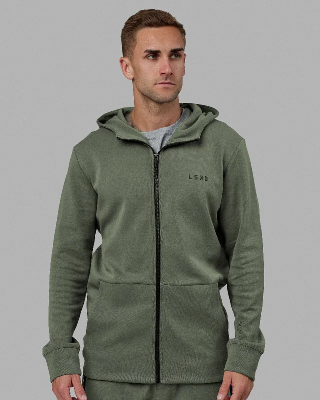 Athlete ForgedFleece Zip Up Hoodie - Dark Forest