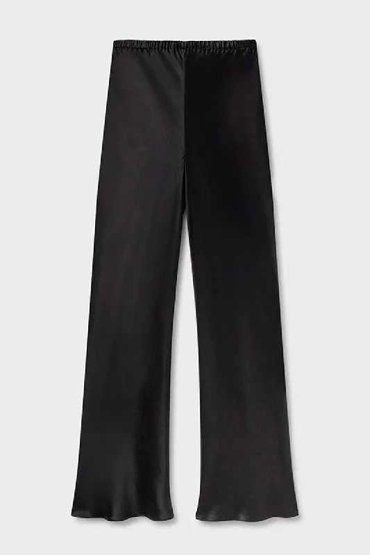 BIAS CUT PANTS-BLACK