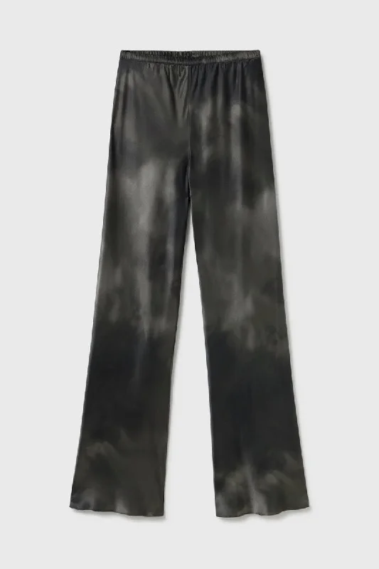 BIAS CUT PANTS-SMOKE