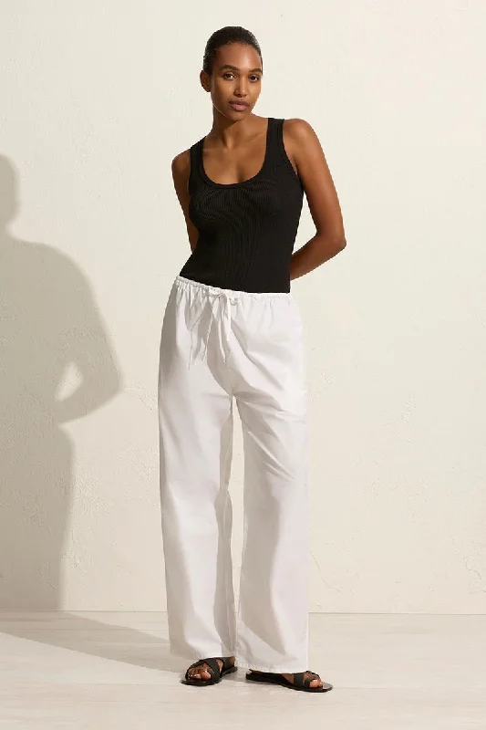 DRAWCORD PANT-WHITE