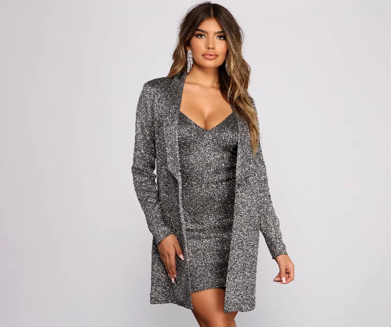 Issa Celebration Glitter Blazer