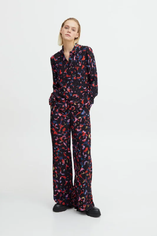 Kimli Trousers (Poppy Red Print Mix)