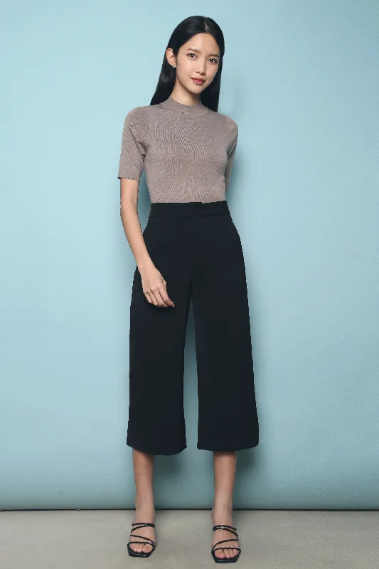 Lesley Tailored Culottes Black