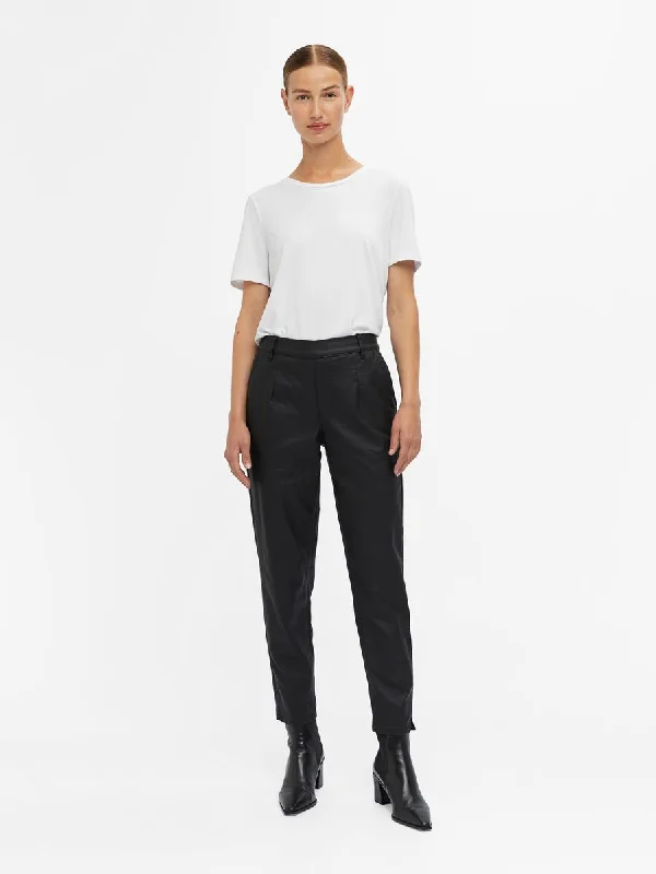 Lisa Coated Pants (Black)