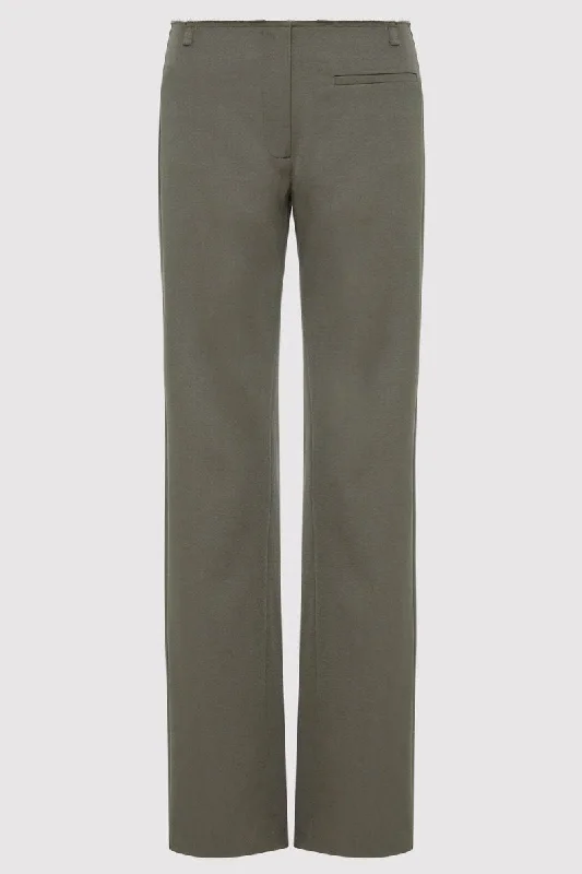 RAW EDGE PANTS-SMOKEY OLIVE