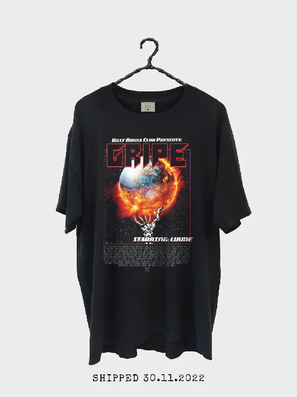 Luude x Bones Collab Gripe Tee - Vintage Black