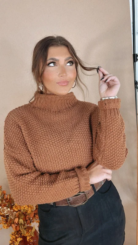 Your Favorite Long Sleeve Turtleneck Sweater, Camel