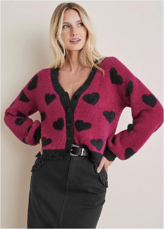 Heart Graphic Sweater  - Vivacious