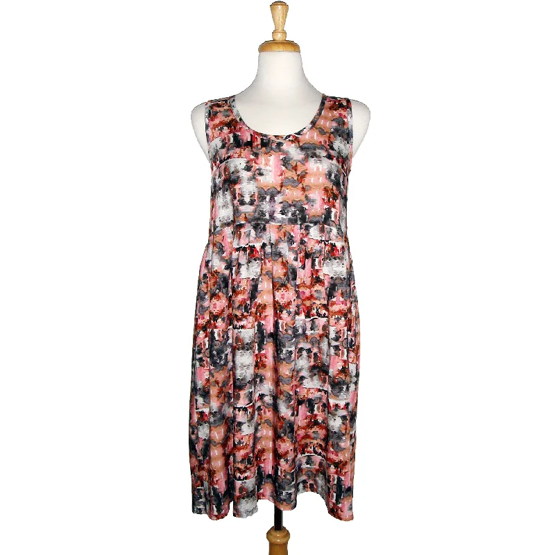 Abigail Dress - Watercolour - pink - Sale