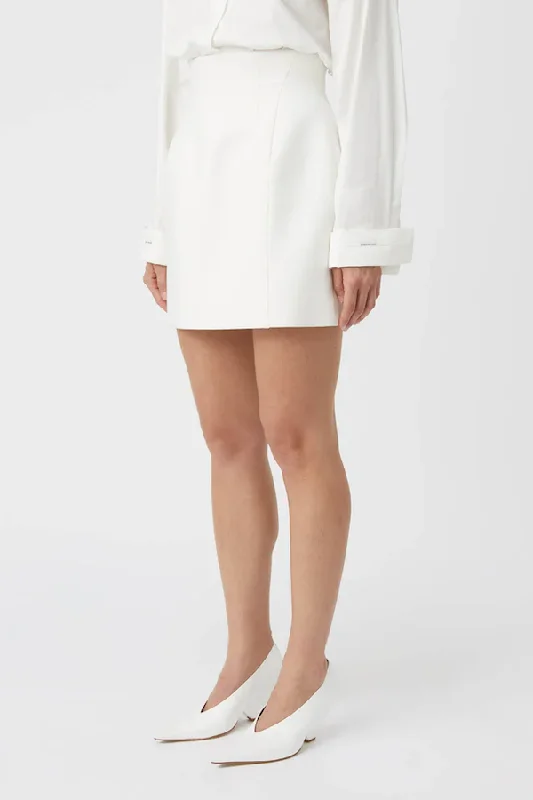 Boyd Mini Skirt Soft White