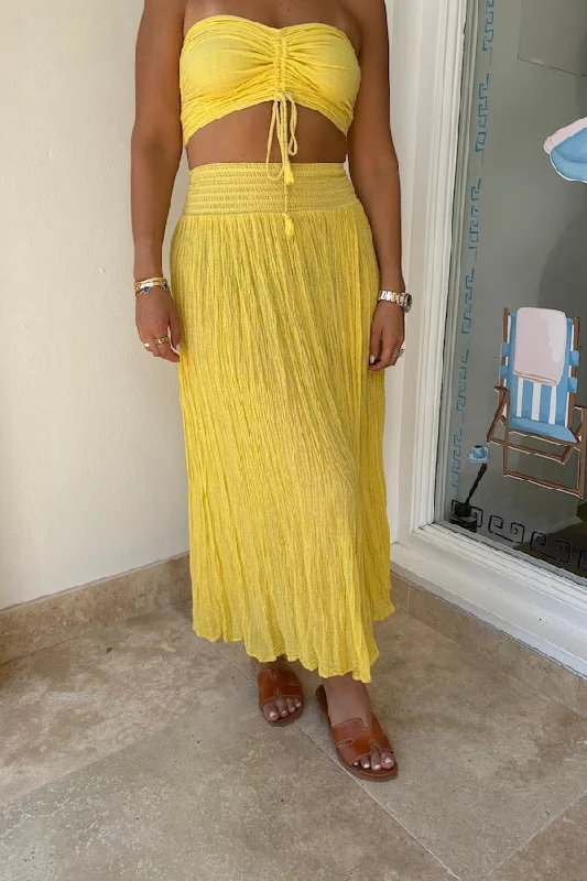 Calypso Skirt Lemon/Gold