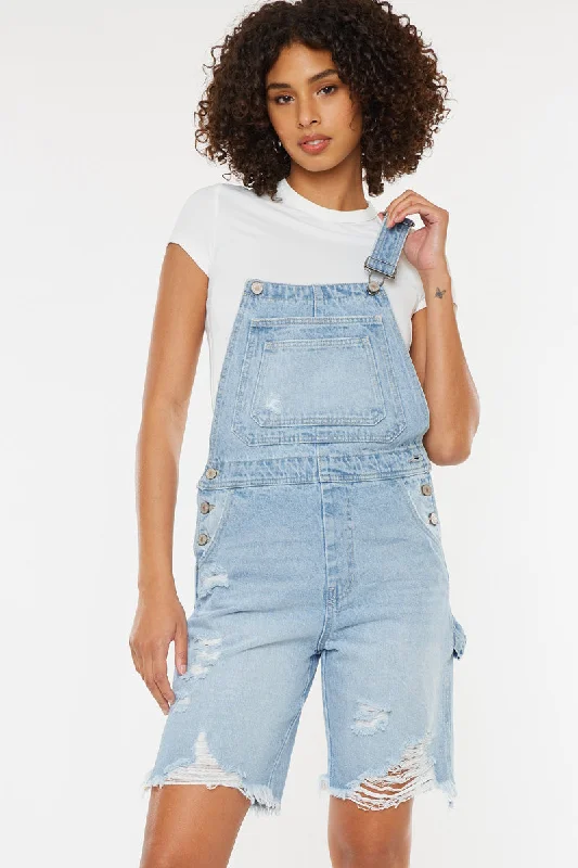 Maeve High Rise 90's Overall Shorts