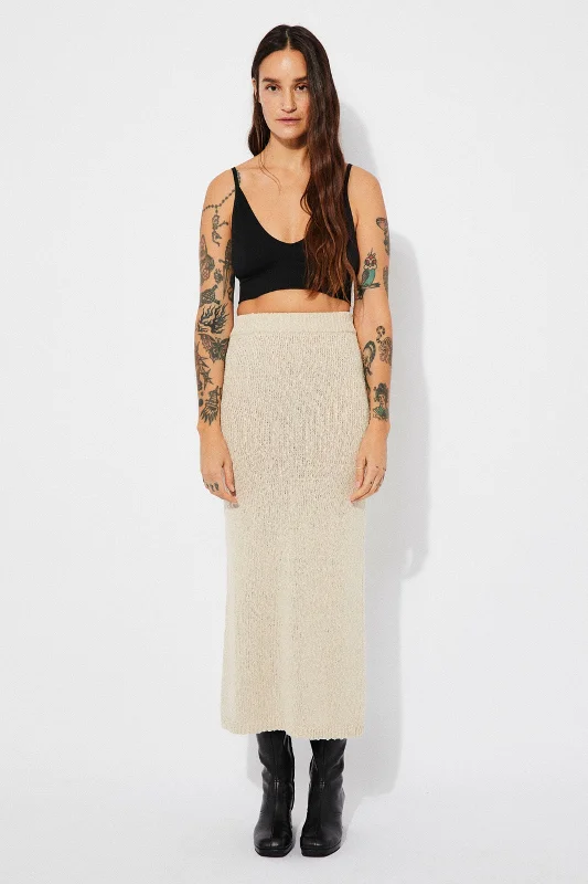 Morrano Cotton Linen Knit Skirt