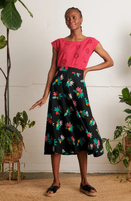 Sandra Black Summer Fruits Skirt