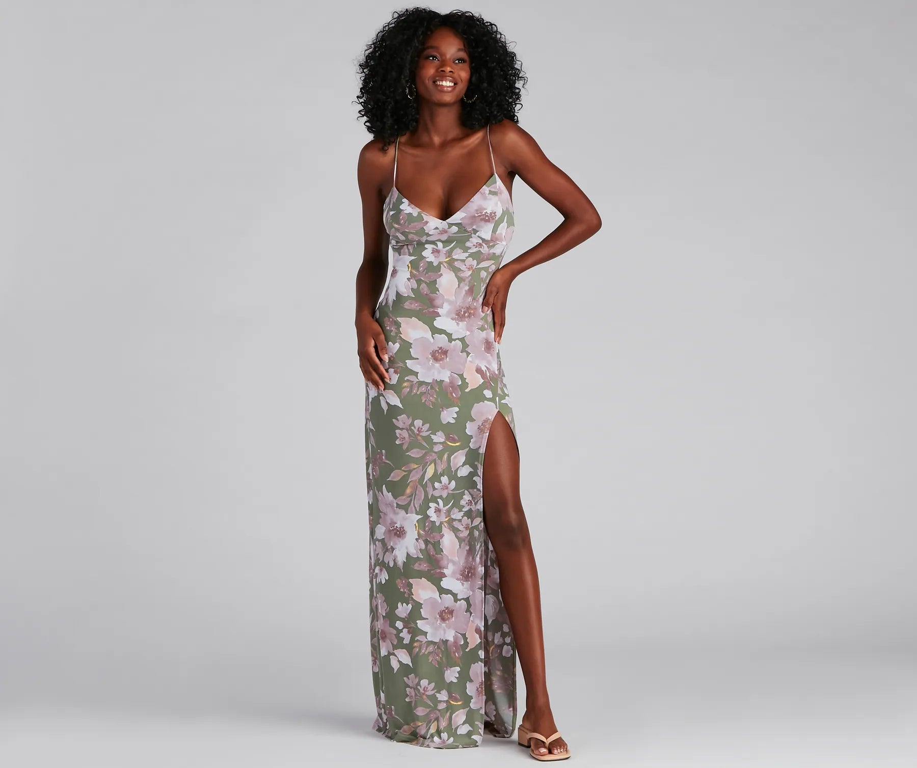 Chasing Sunsets Floral Maxi Dress