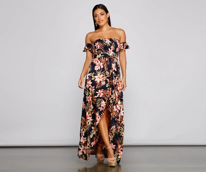 Tropical Sunsets Maxi Dress