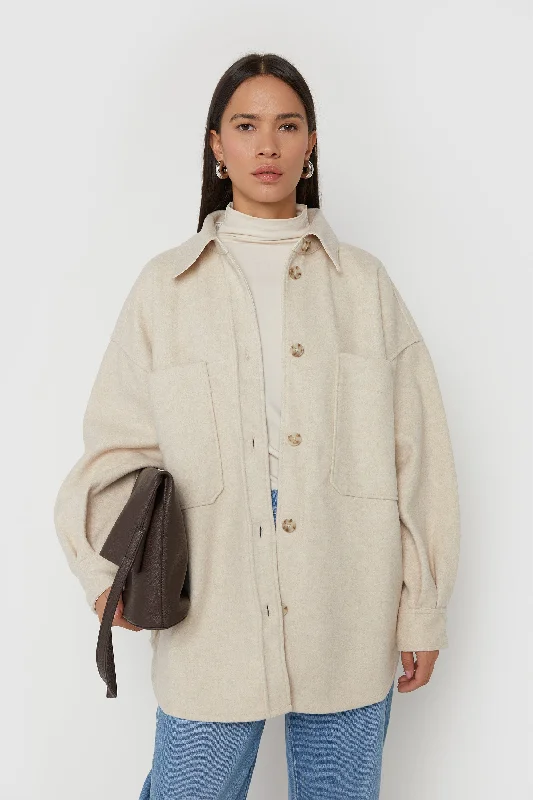 OVERSIZED BLANKET SHIRT JACKET