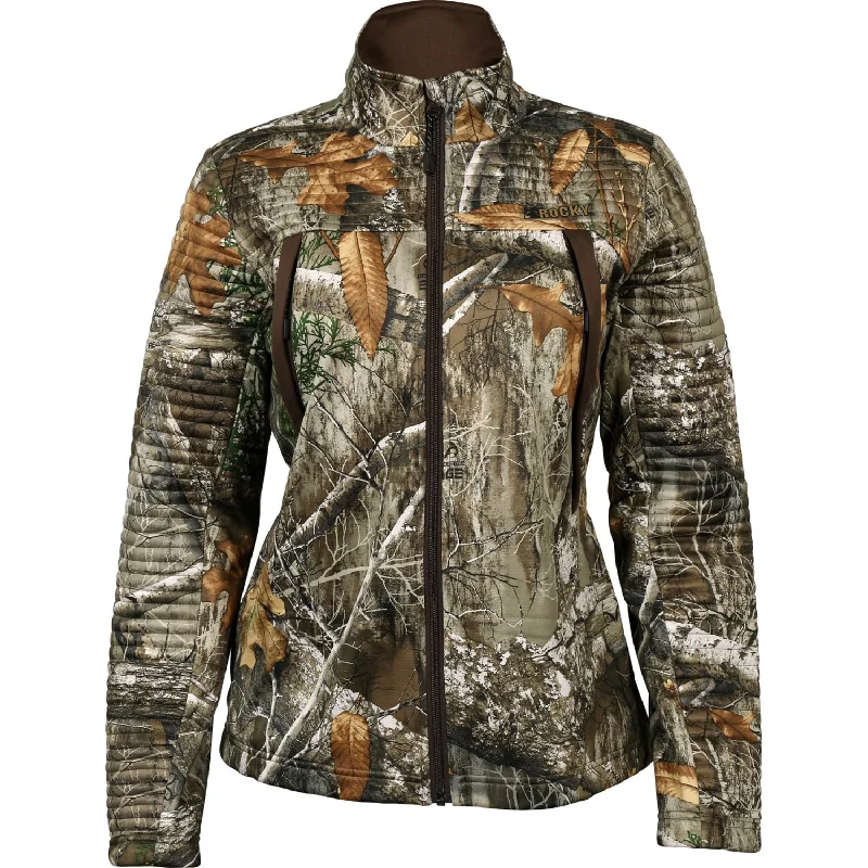 Rocky Womens Outdoor Stratum Realtree Edge Synthetic Softshell Jacket